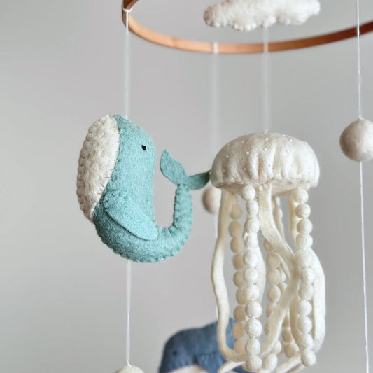 Handmade Felt Under The Sea Nursery Mobile