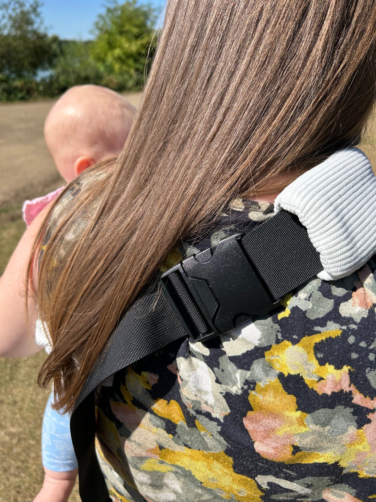 Toddler Carrier Sling - White Corduroy