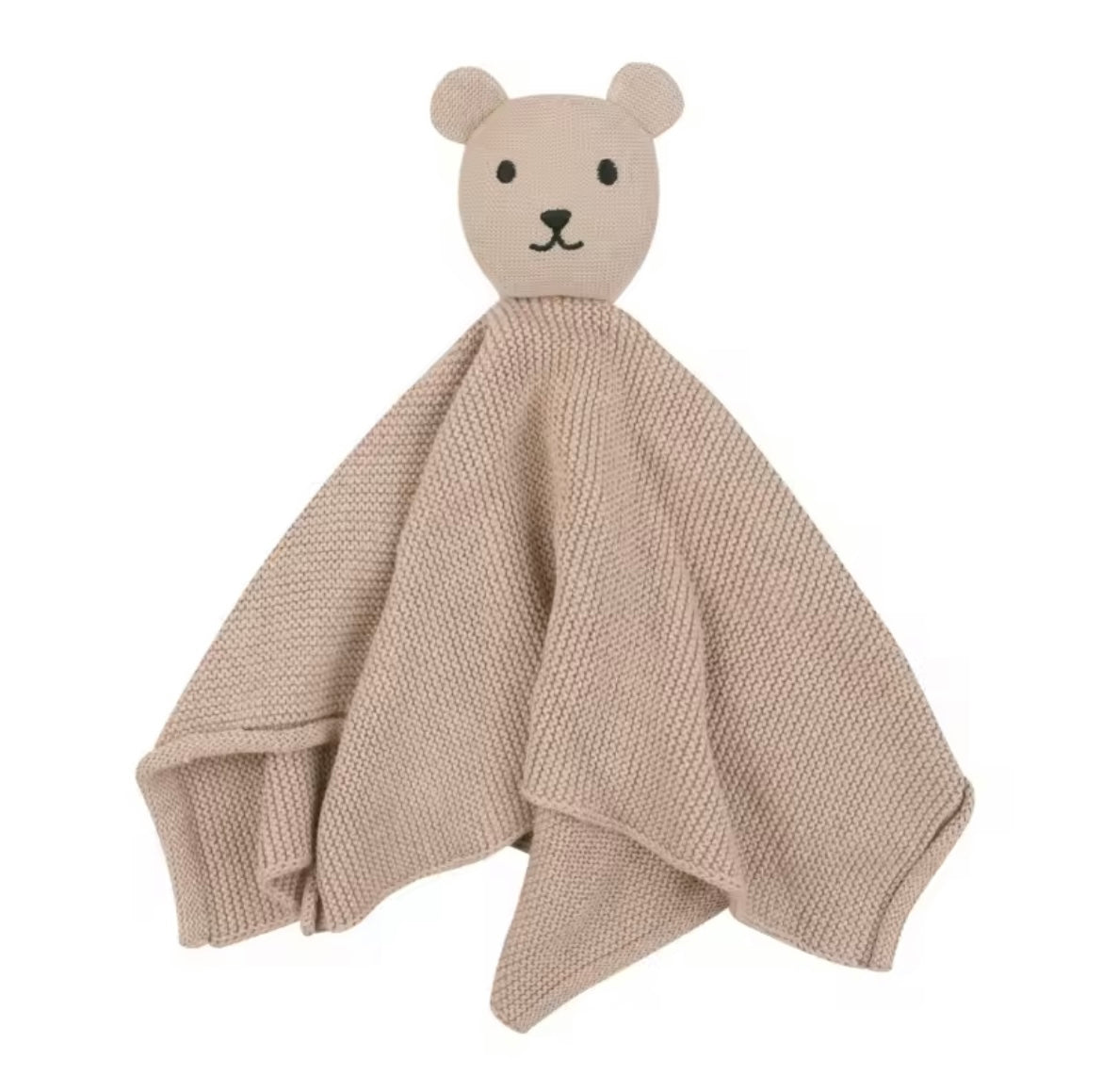bear knit baby comforter toy