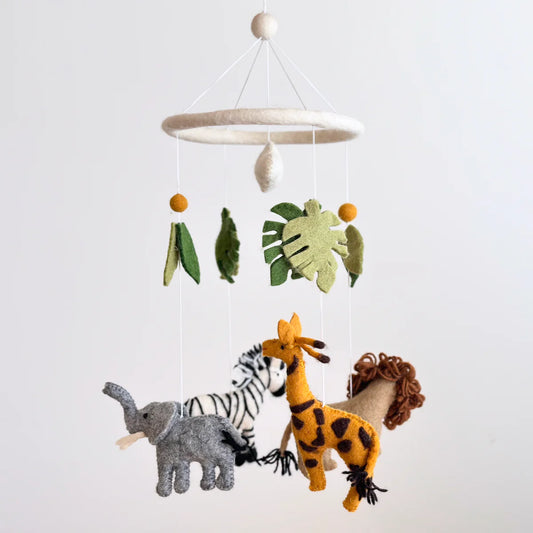 Safari Animals handmade baby mobile