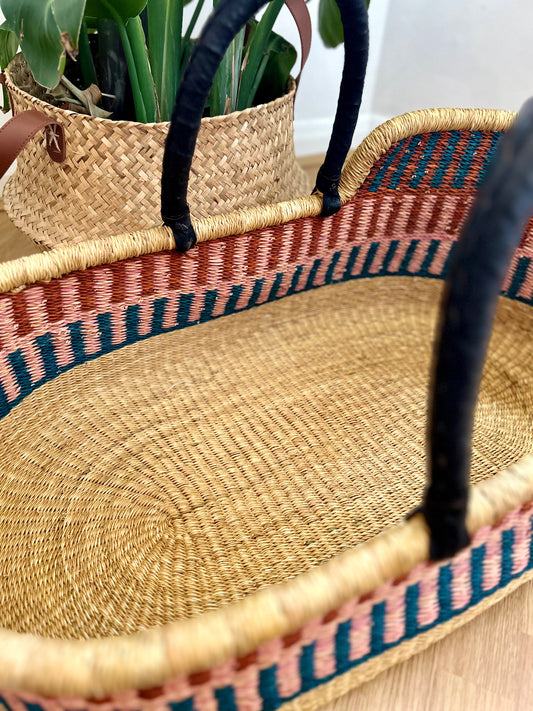 Handcrafted Moses basket - ‘ziggy’