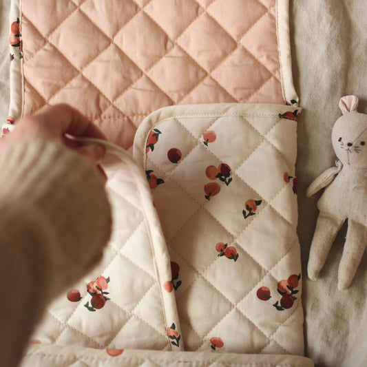 Travel changing mat - Peaches