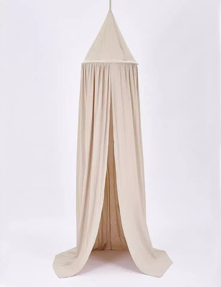 French linen delux canopy - Champagne