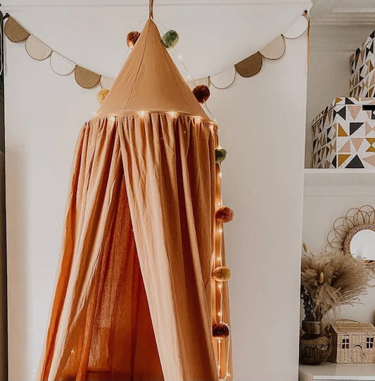 French linen delux canopy - Rust