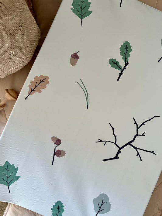 Autumn Leaves Anti - Roll Wedge Changing Mat