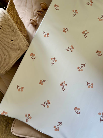 Summer Berries Anti - Roll Wedge Changing Mat