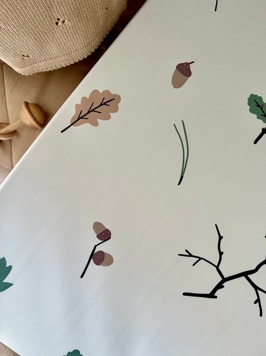 Autumn Leaves Anti - Roll Wedge Changing Mat