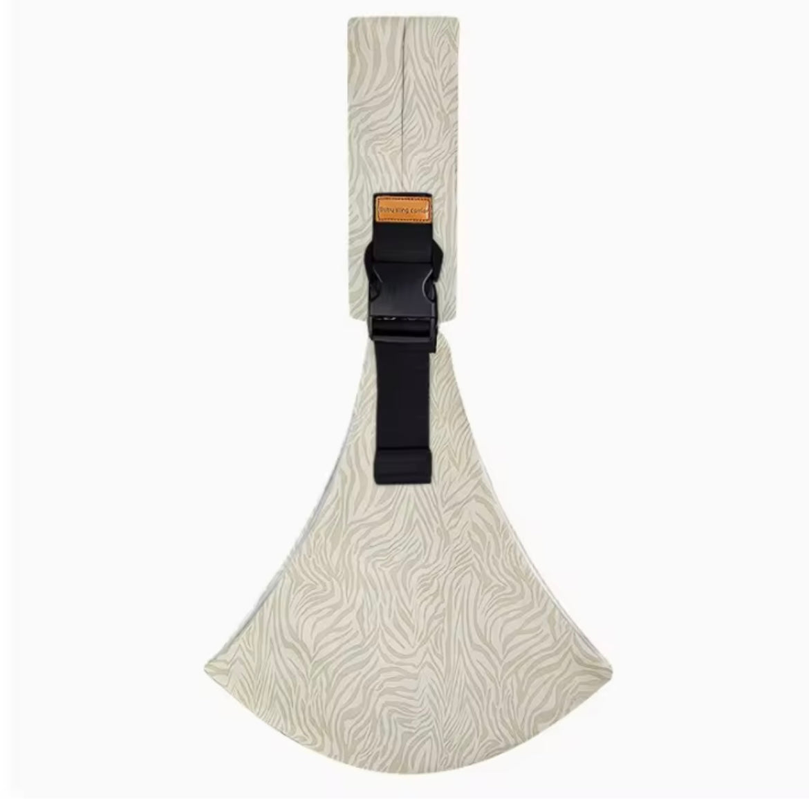Cream Zebra Toddler Carrier Sling - Wide Comfort Strap