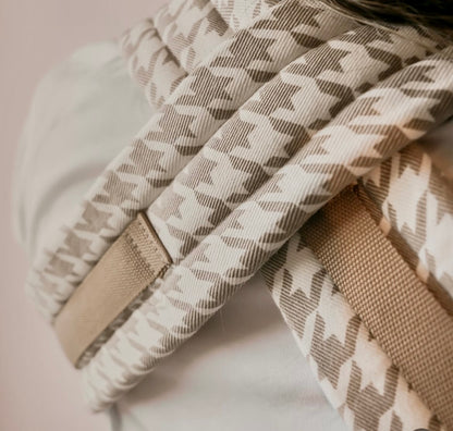 Neutral Houndstooth Print Multi - Way Baby Carrier