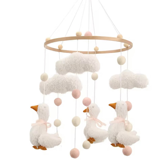 Handmade Ducks & Clouds Crib Mobile