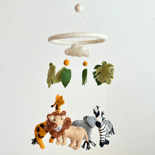 safari baby mobile toy animals